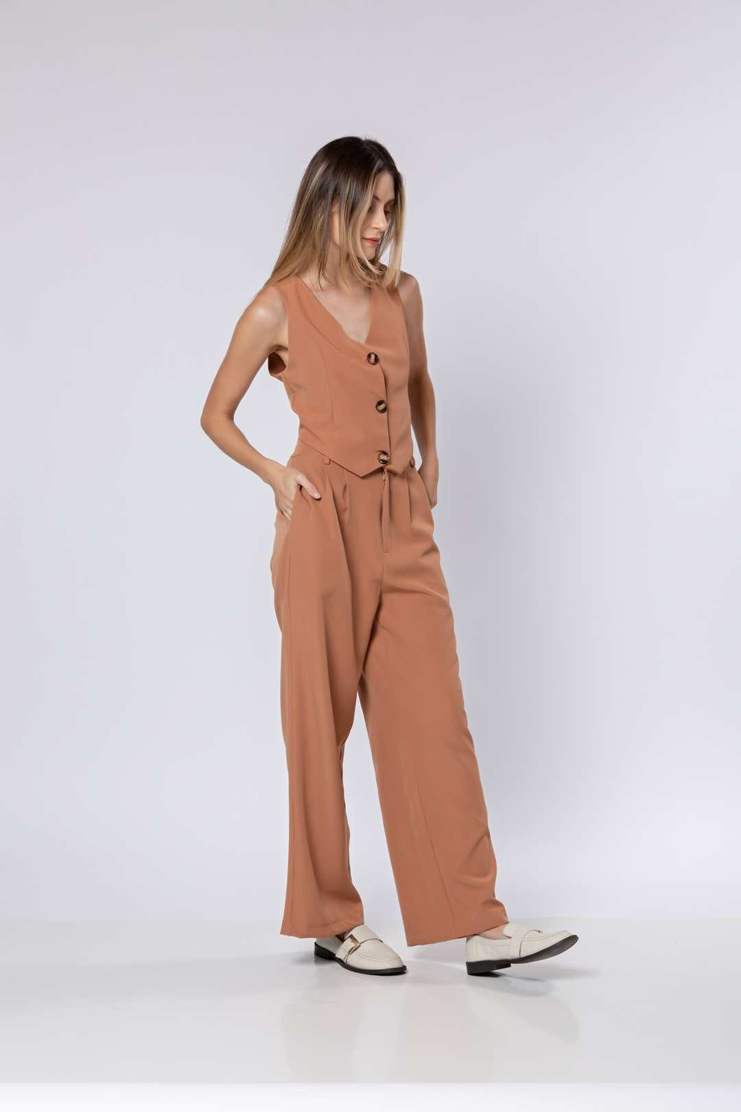 Calça Pantalona em Alfaiataria