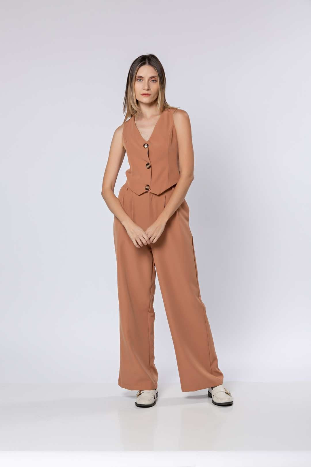 Calça Pantalona em Alfaiataria