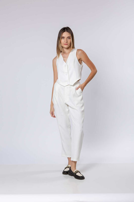 Conj Alfaiataria Off White - Colete + Calça