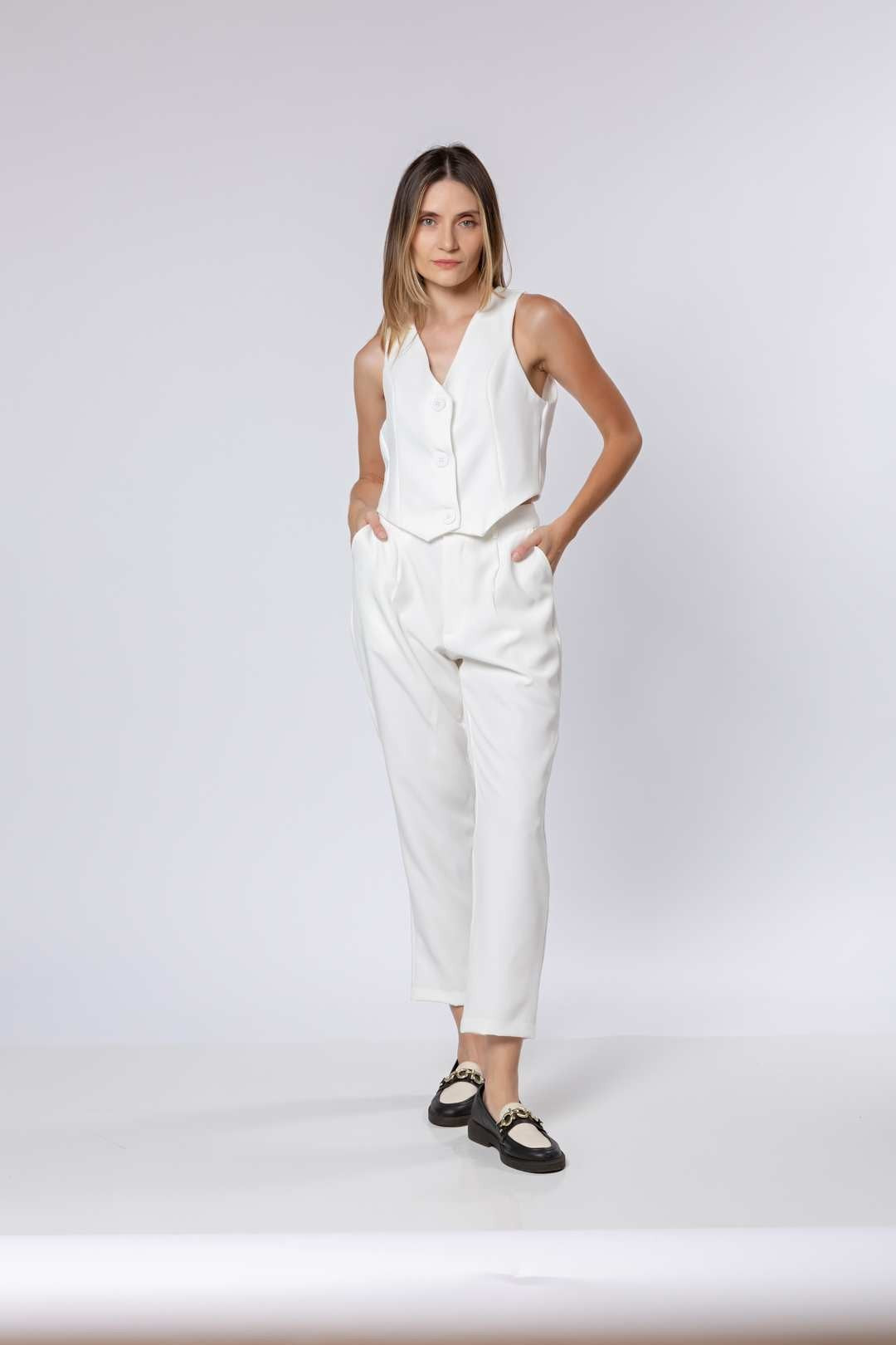 Conj Alfaiataria Off White - Colete + Calça